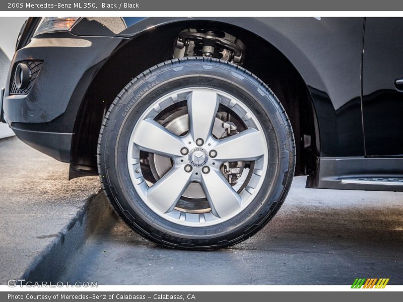 Black / Black 2009 Mercedes-Benz ML 350