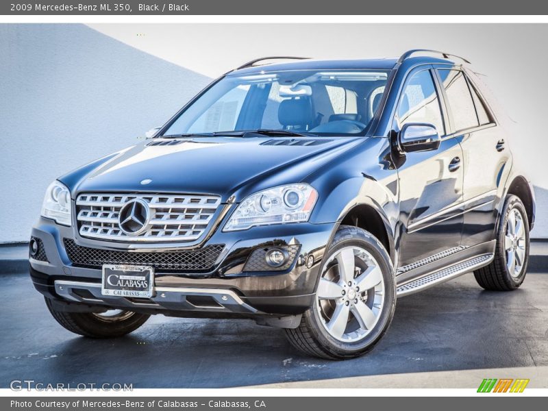 Black / Black 2009 Mercedes-Benz ML 350