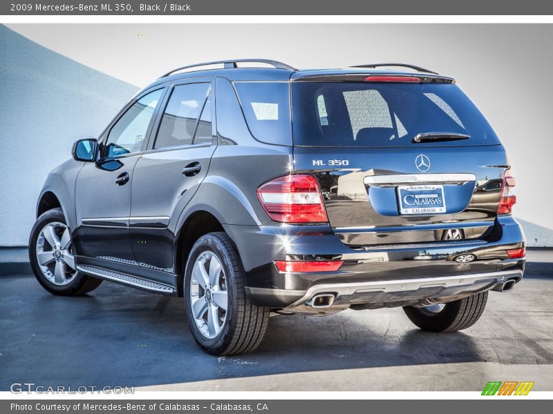 Black / Black 2009 Mercedes-Benz ML 350
