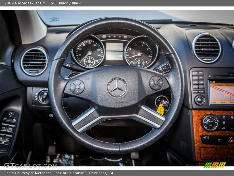 Black / Black 2009 Mercedes-Benz ML 350