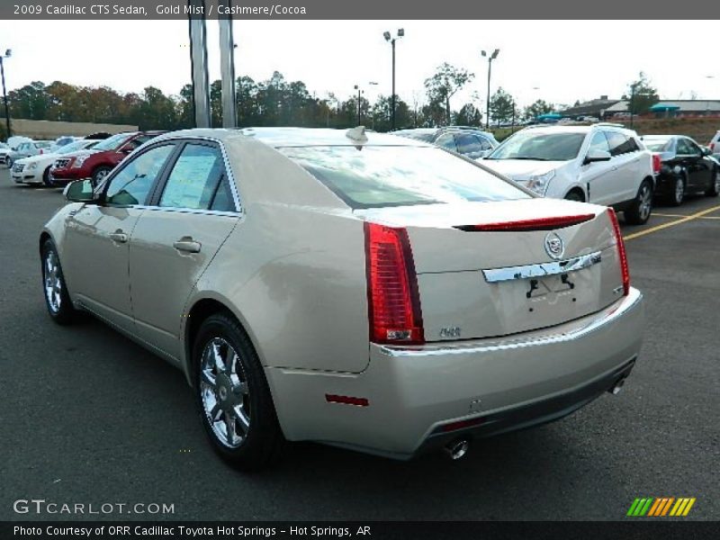 Gold Mist / Cashmere/Cocoa 2009 Cadillac CTS Sedan