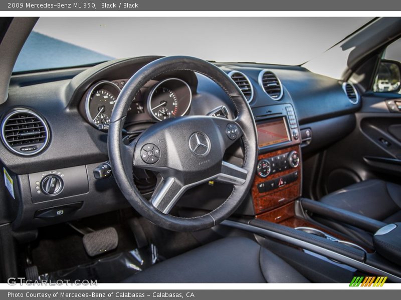 Black / Black 2009 Mercedes-Benz ML 350