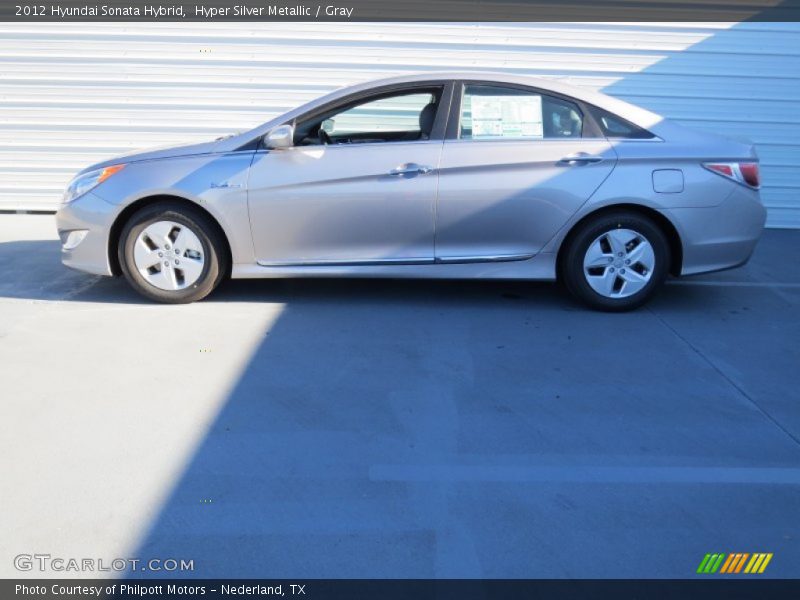 Hyper Silver Metallic / Gray 2012 Hyundai Sonata Hybrid