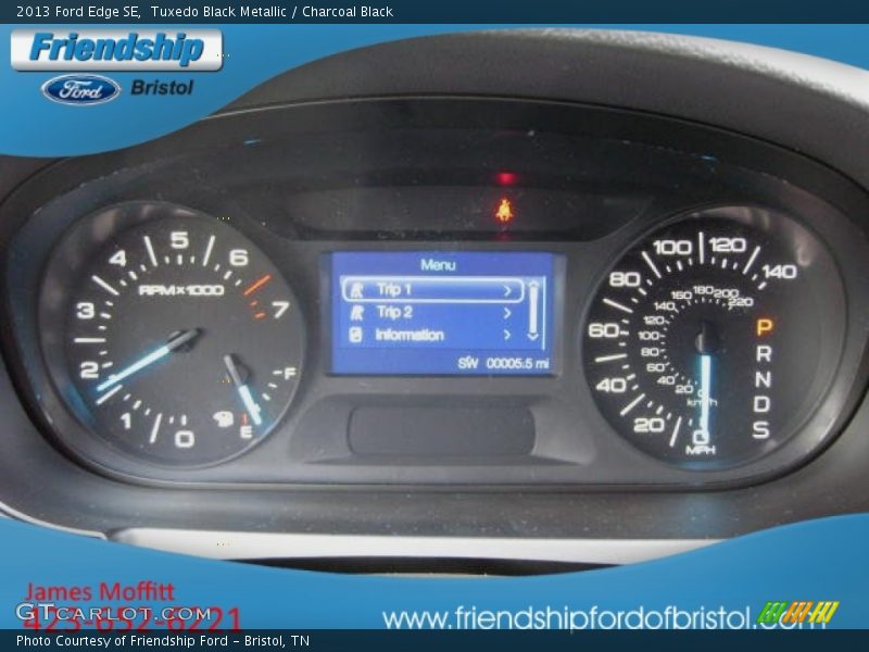 Tuxedo Black Metallic / Charcoal Black 2013 Ford Edge SE