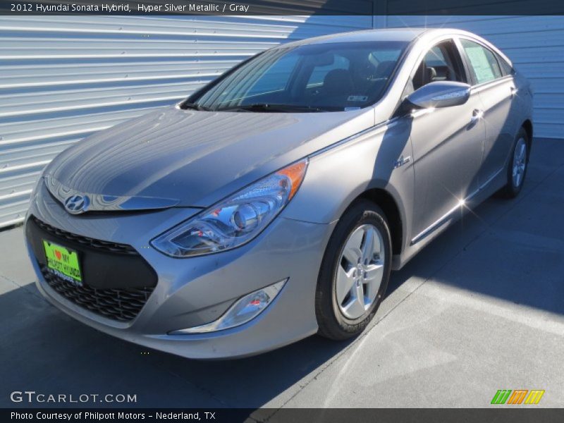 Hyper Silver Metallic / Gray 2012 Hyundai Sonata Hybrid
