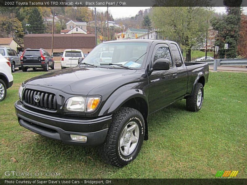 Black Sand Pearl / Oak 2002 Toyota Tacoma V6 TRD Xtracab 4x4