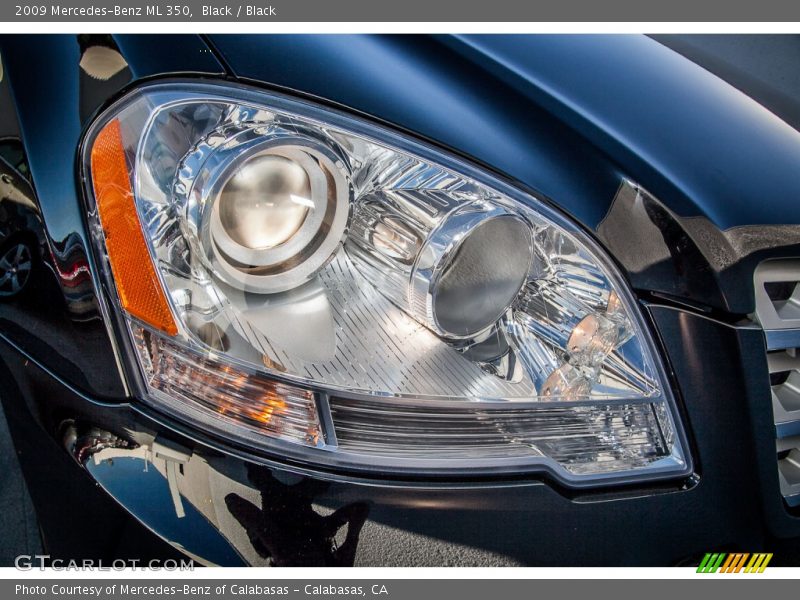 Black / Black 2009 Mercedes-Benz ML 350