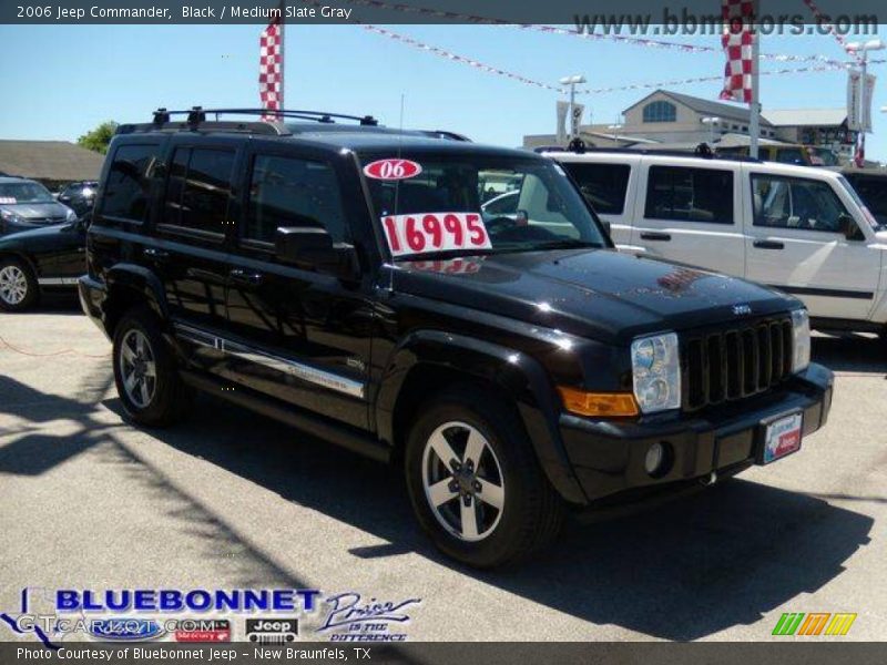 Black / Medium Slate Gray 2006 Jeep Commander