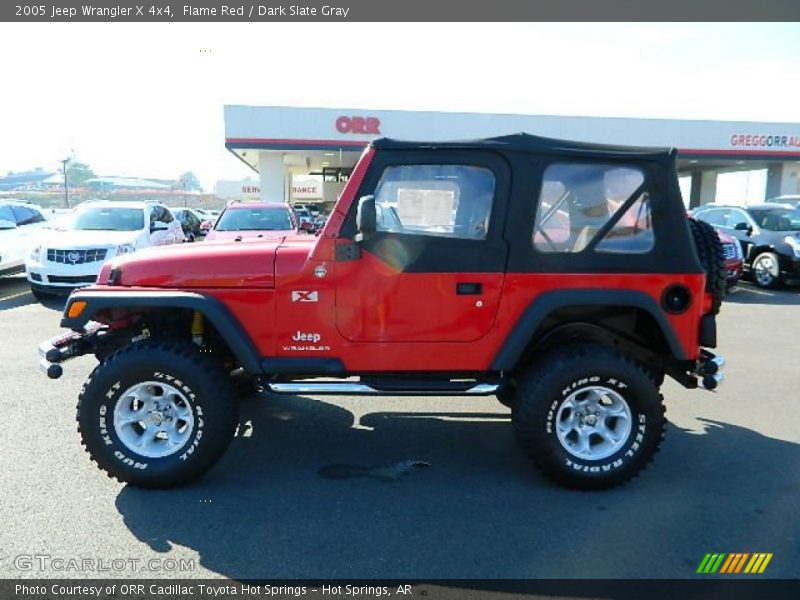 Flame Red / Dark Slate Gray 2005 Jeep Wrangler X 4x4