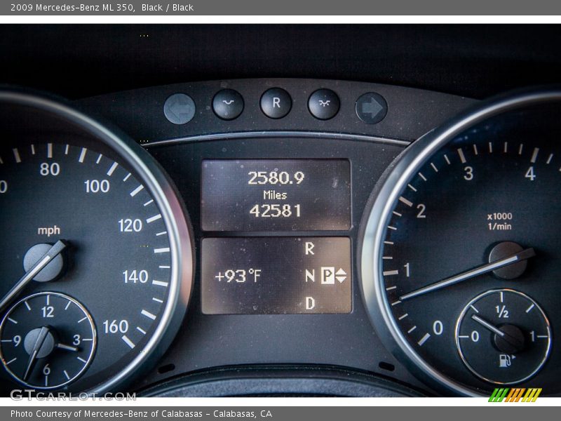 Black / Black 2009 Mercedes-Benz ML 350