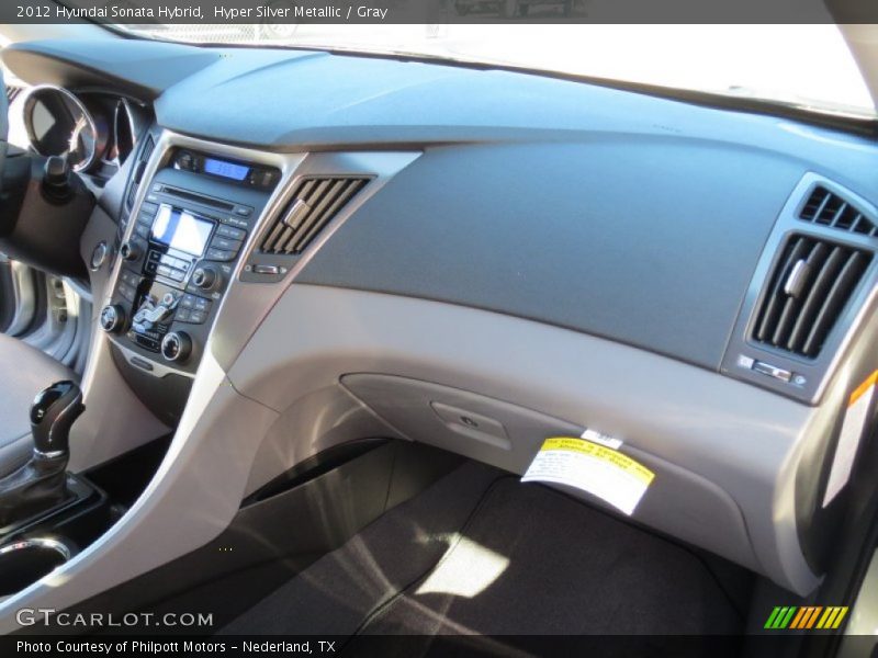 Hyper Silver Metallic / Gray 2012 Hyundai Sonata Hybrid