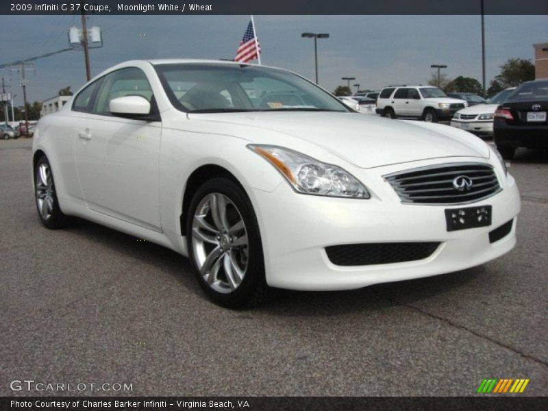 Moonlight White / Wheat 2009 Infiniti G 37 Coupe