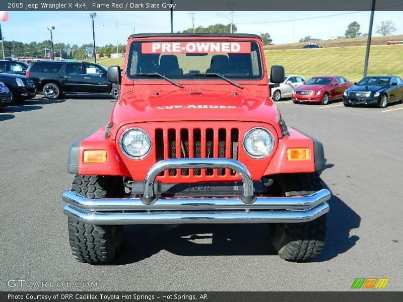Flame Red / Dark Slate Gray 2005 Jeep Wrangler X 4x4