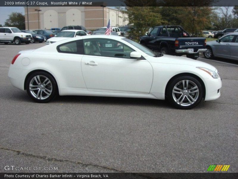 Moonlight White / Wheat 2009 Infiniti G 37 Coupe