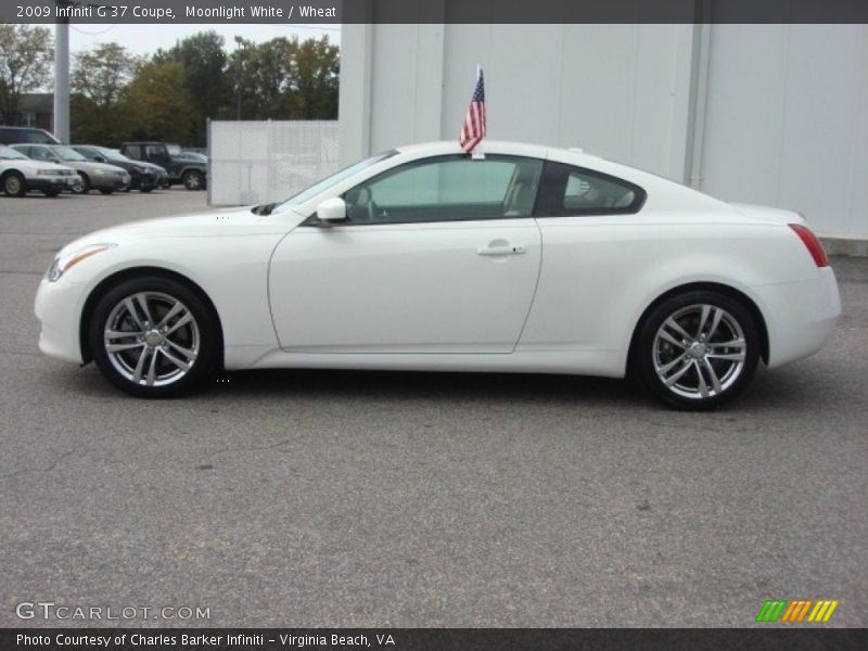 Moonlight White / Wheat 2009 Infiniti G 37 Coupe