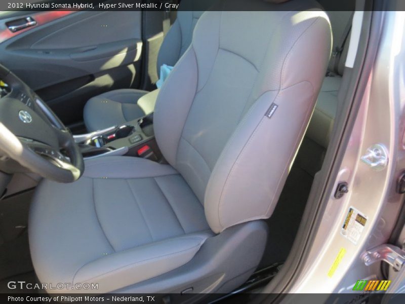 Hyper Silver Metallic / Gray 2012 Hyundai Sonata Hybrid