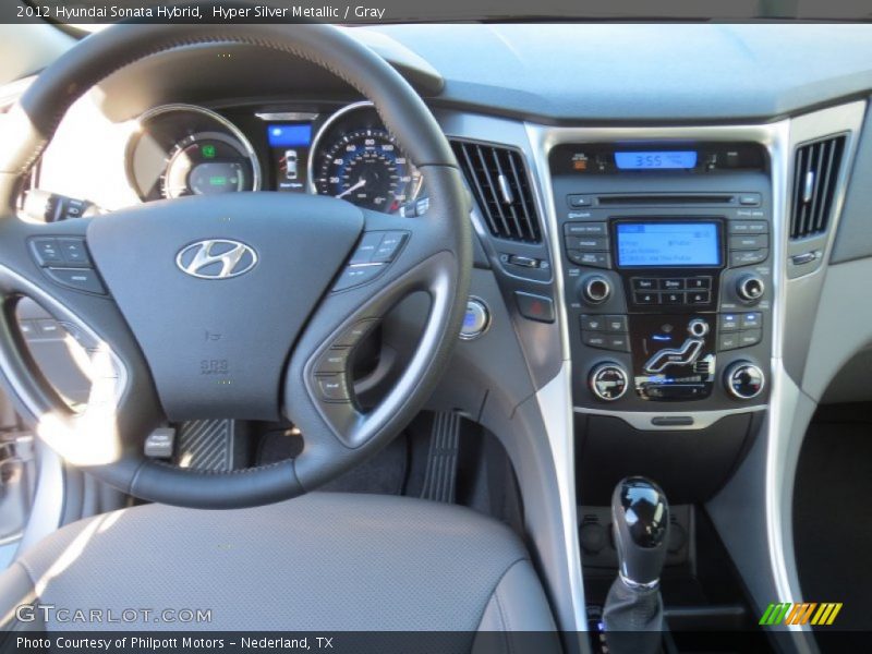 Hyper Silver Metallic / Gray 2012 Hyundai Sonata Hybrid
