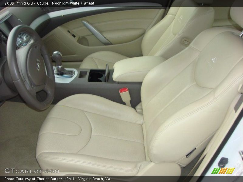 Moonlight White / Wheat 2009 Infiniti G 37 Coupe