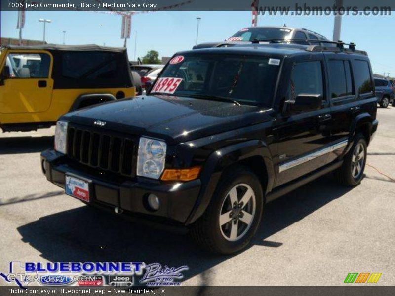 Black / Medium Slate Gray 2006 Jeep Commander