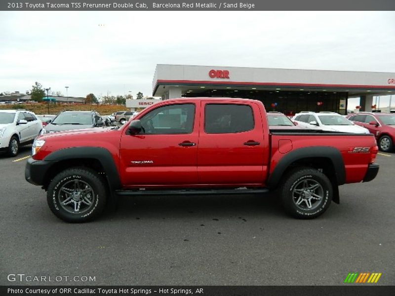 Barcelona Red Metallic / Sand Beige 2013 Toyota Tacoma TSS Prerunner Double Cab