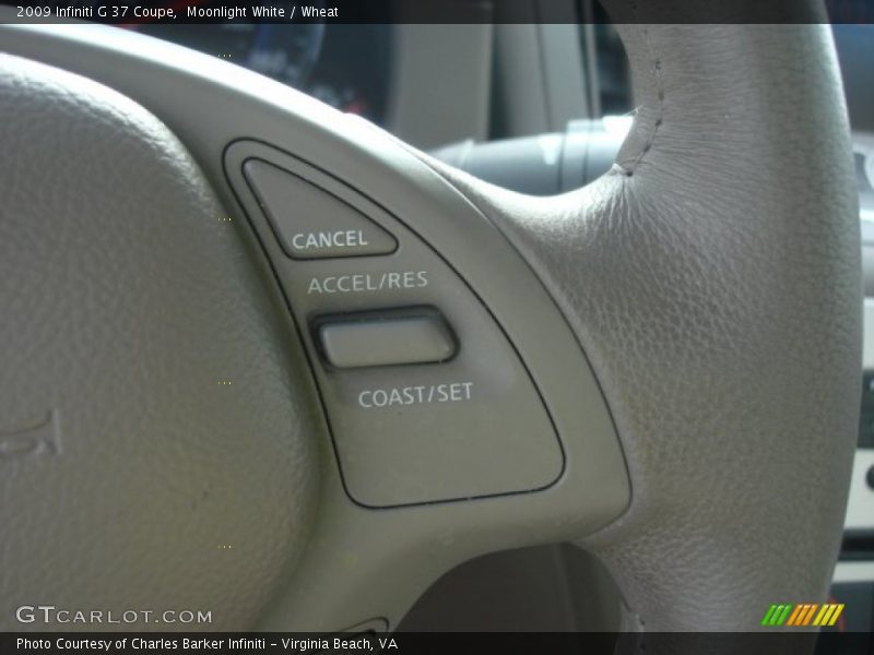 Moonlight White / Wheat 2009 Infiniti G 37 Coupe