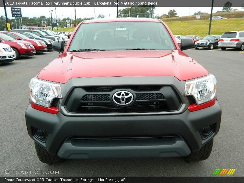 Barcelona Red Metallic / Sand Beige 2013 Toyota Tacoma TSS Prerunner Double Cab