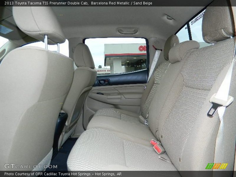 Rear Seat of 2013 Tacoma TSS Prerunner Double Cab
