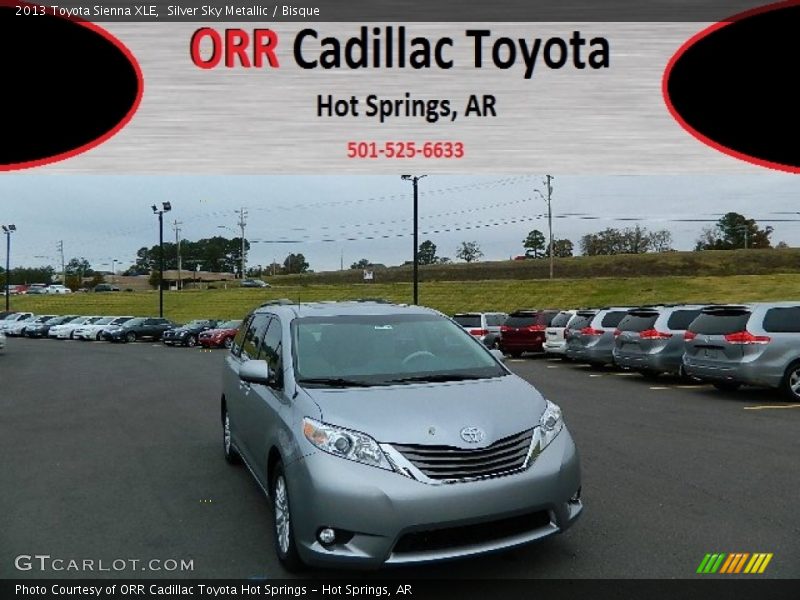 Silver Sky Metallic / Bisque 2013 Toyota Sienna XLE
