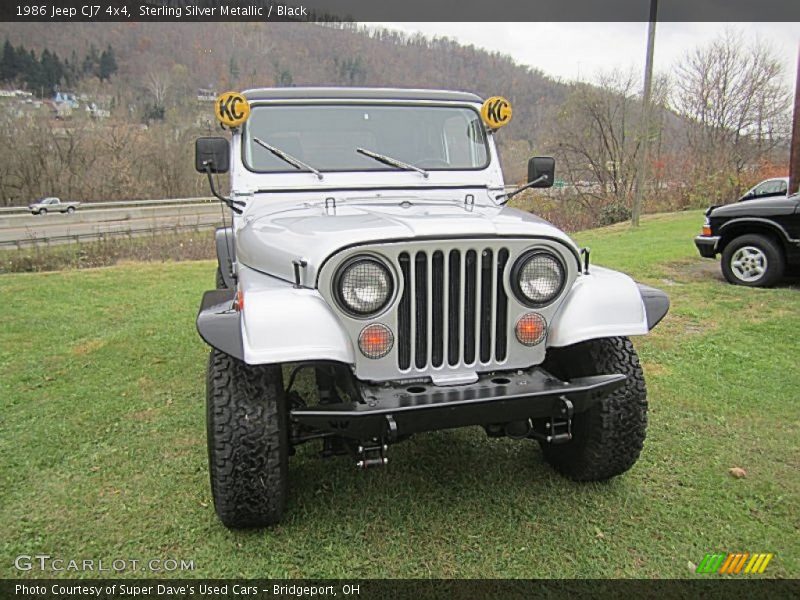 Sterling Silver Metallic / Black 1986 Jeep CJ7 4x4