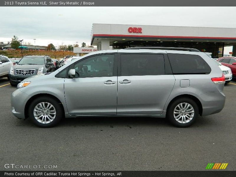 Silver Sky Metallic / Bisque 2013 Toyota Sienna XLE