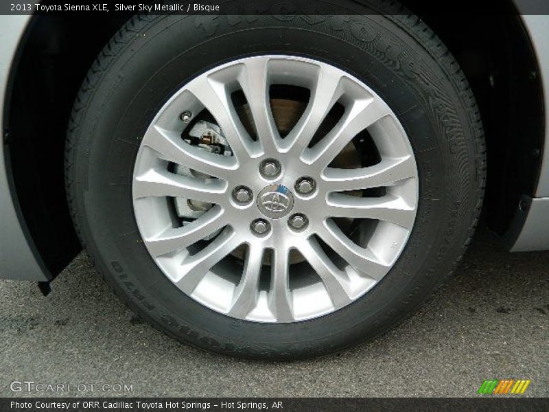 Silver Sky Metallic / Bisque 2013 Toyota Sienna XLE