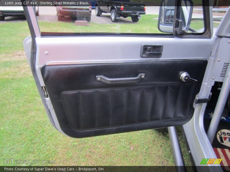 Sterling Silver Metallic / Black 1986 Jeep CJ7 4x4