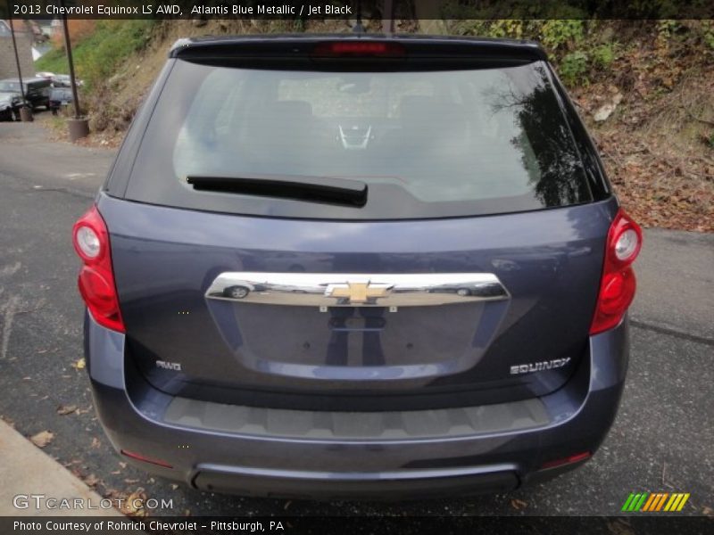 Atlantis Blue Metallic / Jet Black 2013 Chevrolet Equinox LS AWD