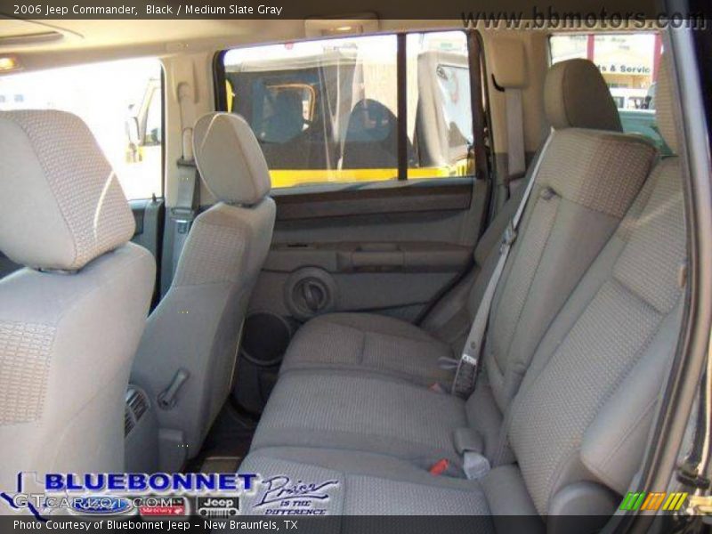 Black / Medium Slate Gray 2006 Jeep Commander