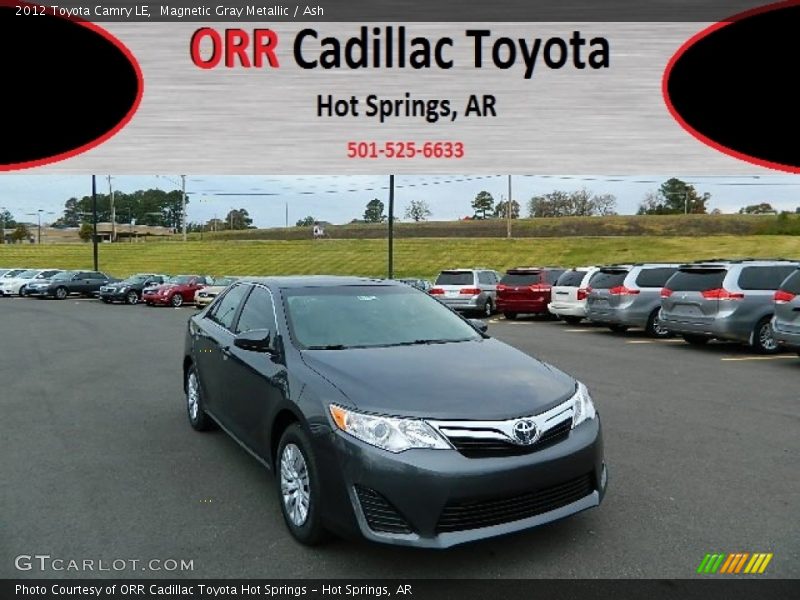 Magnetic Gray Metallic / Ash 2012 Toyota Camry LE