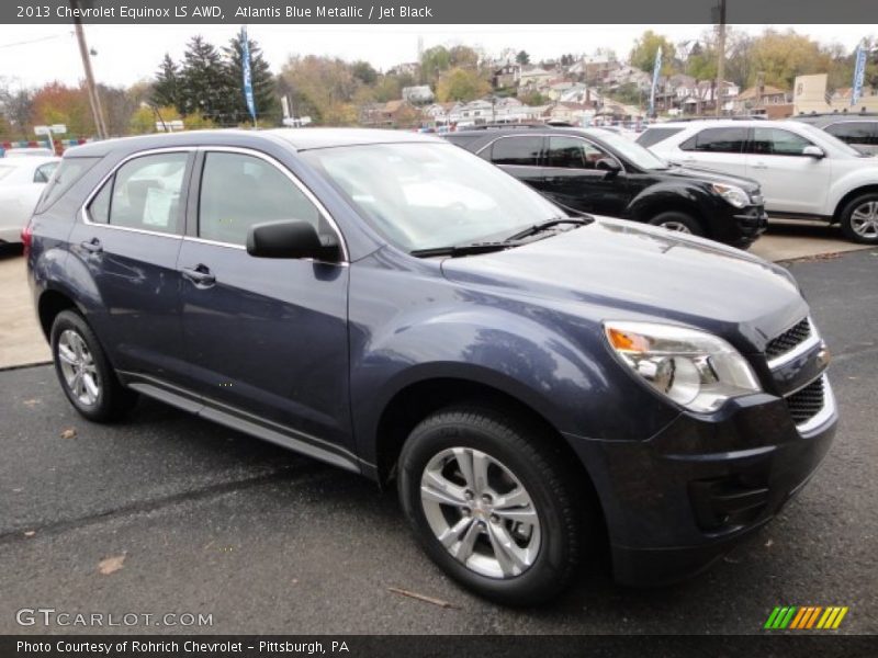 Atlantis Blue Metallic / Jet Black 2013 Chevrolet Equinox LS AWD