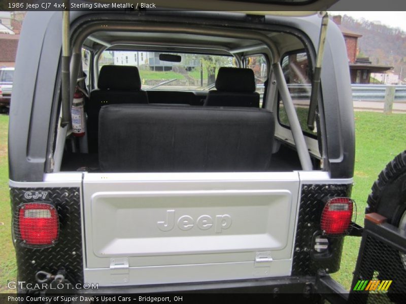 Sterling Silver Metallic / Black 1986 Jeep CJ7 4x4