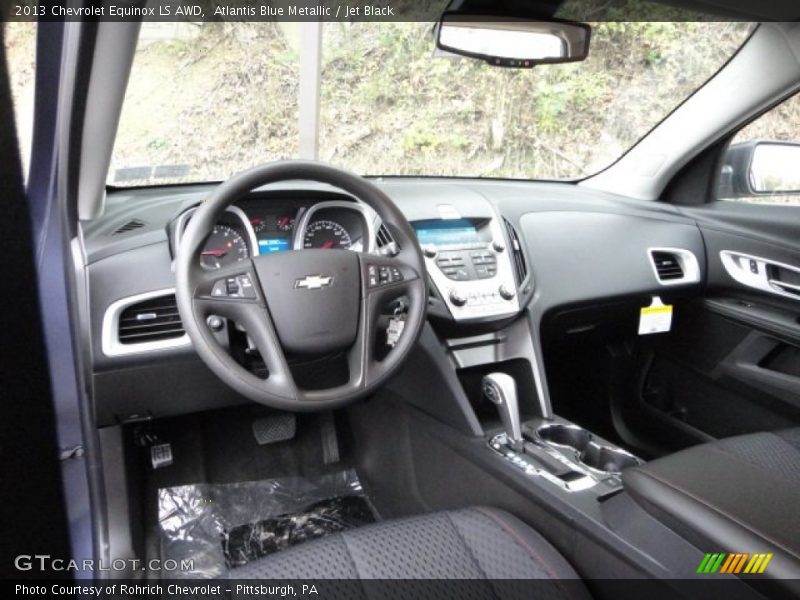Atlantis Blue Metallic / Jet Black 2013 Chevrolet Equinox LS AWD