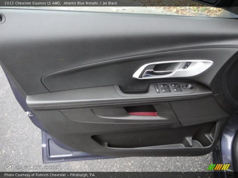 Atlantis Blue Metallic / Jet Black 2013 Chevrolet Equinox LS AWD