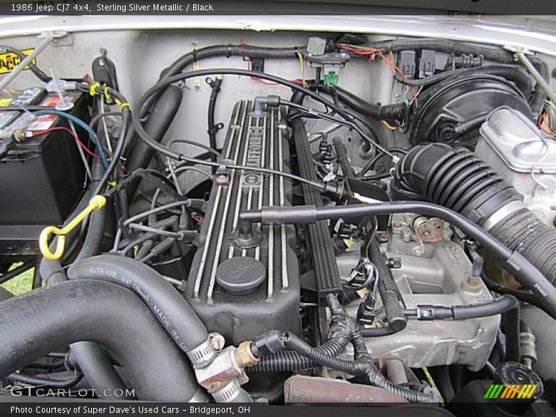  1986 CJ7 4x4 Engine - 4.2 Liter OHV 12-Valve Inline 6 Cylinder