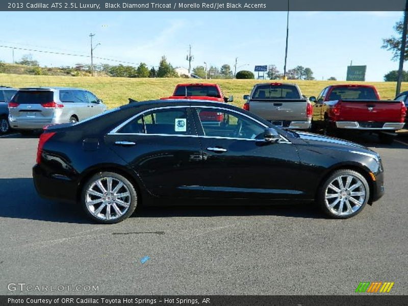 Black Diamond Tricoat / Morello Red/Jet Black Accents 2013 Cadillac ATS 2.5L Luxury