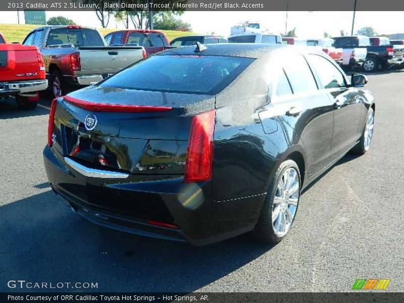 Black Diamond Tricoat / Morello Red/Jet Black Accents 2013 Cadillac ATS 2.5L Luxury