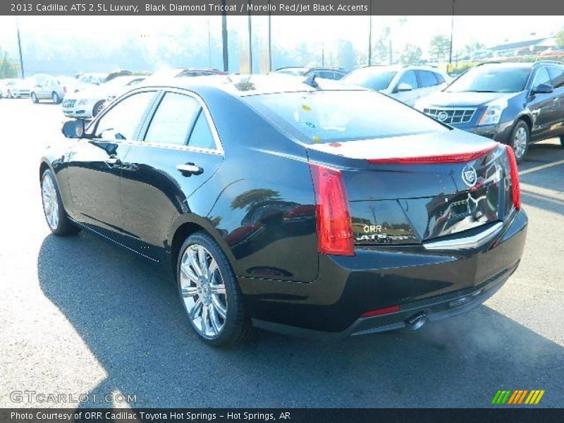 Black Diamond Tricoat / Morello Red/Jet Black Accents 2013 Cadillac ATS 2.5L Luxury