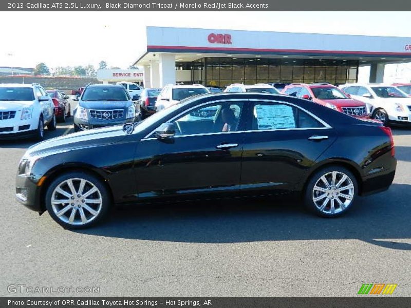 Black Diamond Tricoat / Morello Red/Jet Black Accents 2013 Cadillac ATS 2.5L Luxury