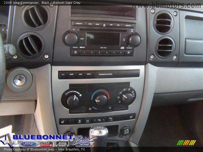 Black / Medium Slate Gray 2006 Jeep Commander