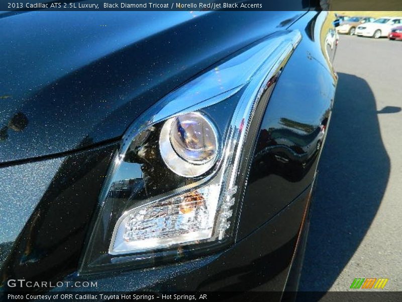 Black Diamond Tricoat / Morello Red/Jet Black Accents 2013 Cadillac ATS 2.5L Luxury