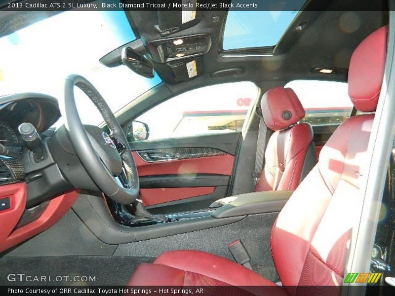  2013 ATS 2.5L Luxury Morello Red/Jet Black Accents Interior