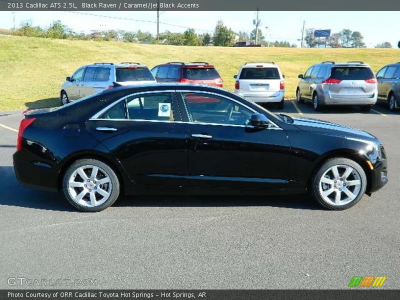 Black Raven / Caramel/Jet Black Accents 2013 Cadillac ATS 2.5L