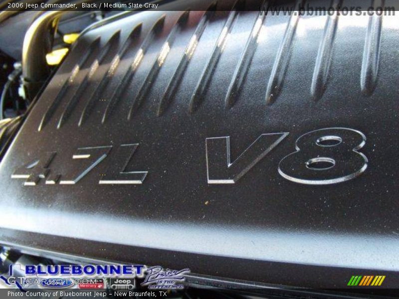 Black / Medium Slate Gray 2006 Jeep Commander
