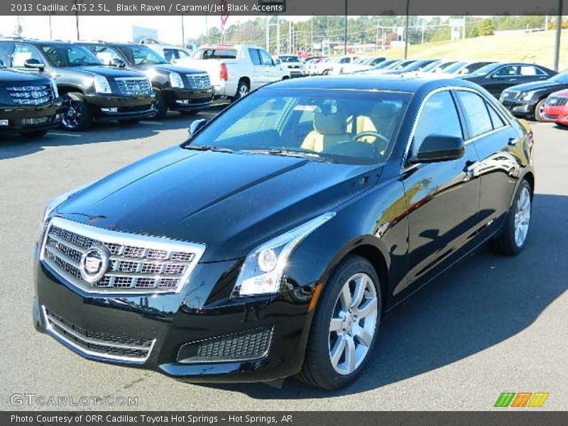 Black Raven / Caramel/Jet Black Accents 2013 Cadillac ATS 2.5L
